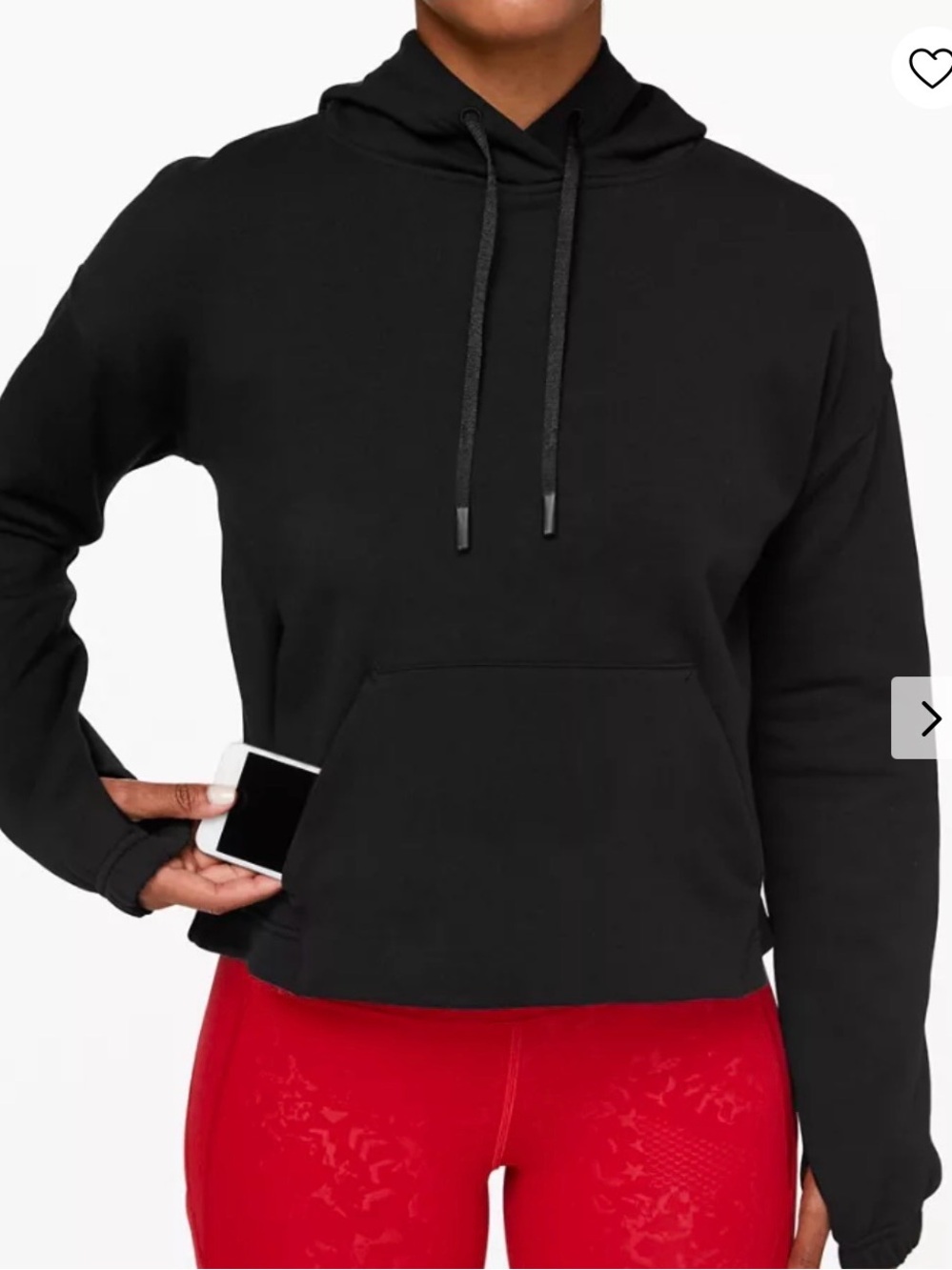 Lululemon Black Cropped Hoodie Stronger As One Size 6

Description: - Picture 9 of 9